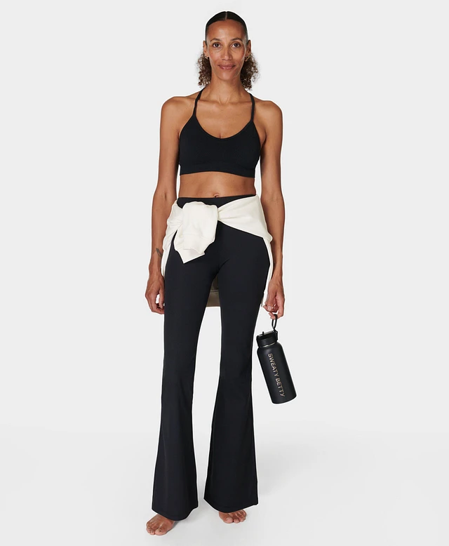 Sweaty Betty Glow Flex Rib Flare Trousers | King's Cross