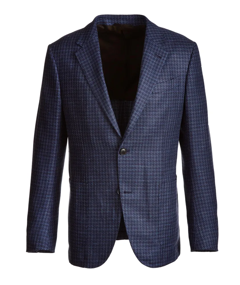 Zegna Milano Easy Light Wool, Silk, and Linen Sports Jacket