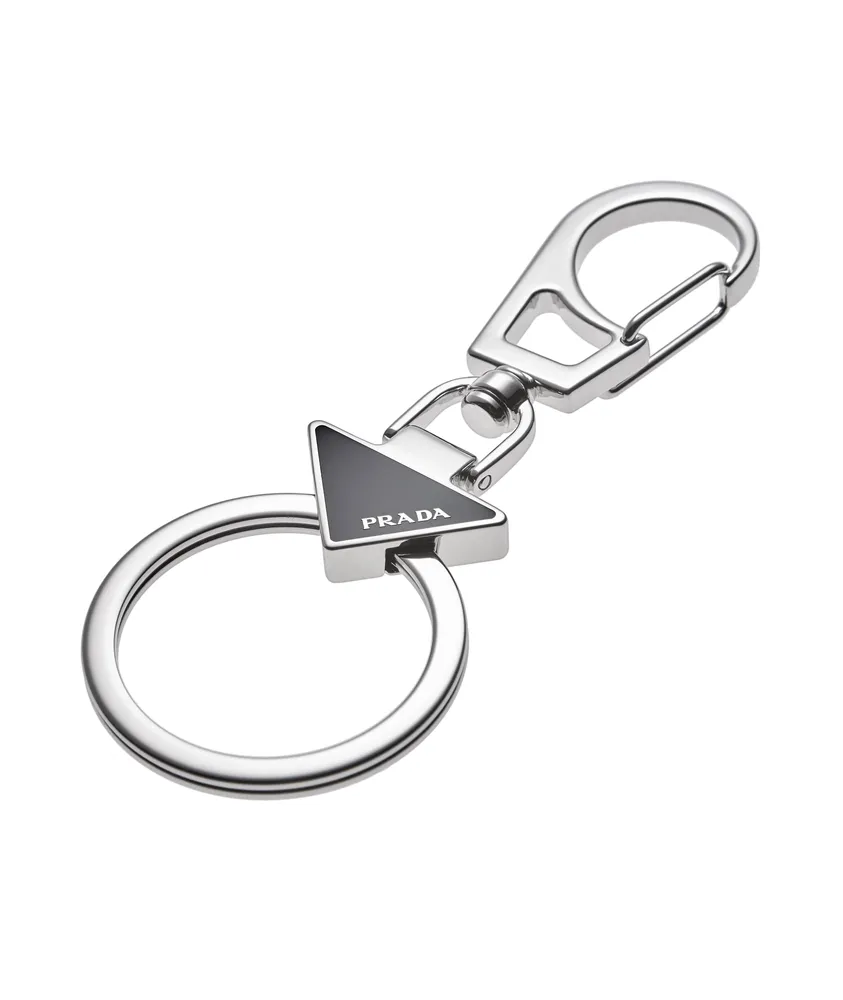 Prada Metal Emblem Keychain | Square One