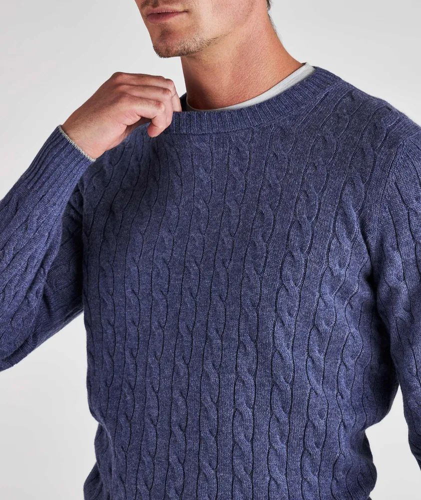 Brunello Cucinelli Cashmere Cable Knit Crewneck | Square One