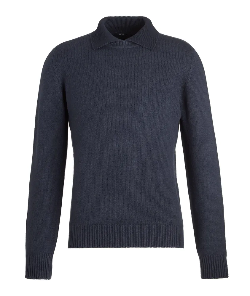 04651/ A TRIP IN A BAG Foggy Ribbed Cotton-Wool Sweater | Square One