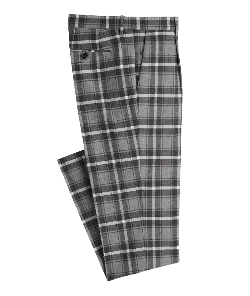 Berwich Pleated Checked Wool-blend Pants | Square One