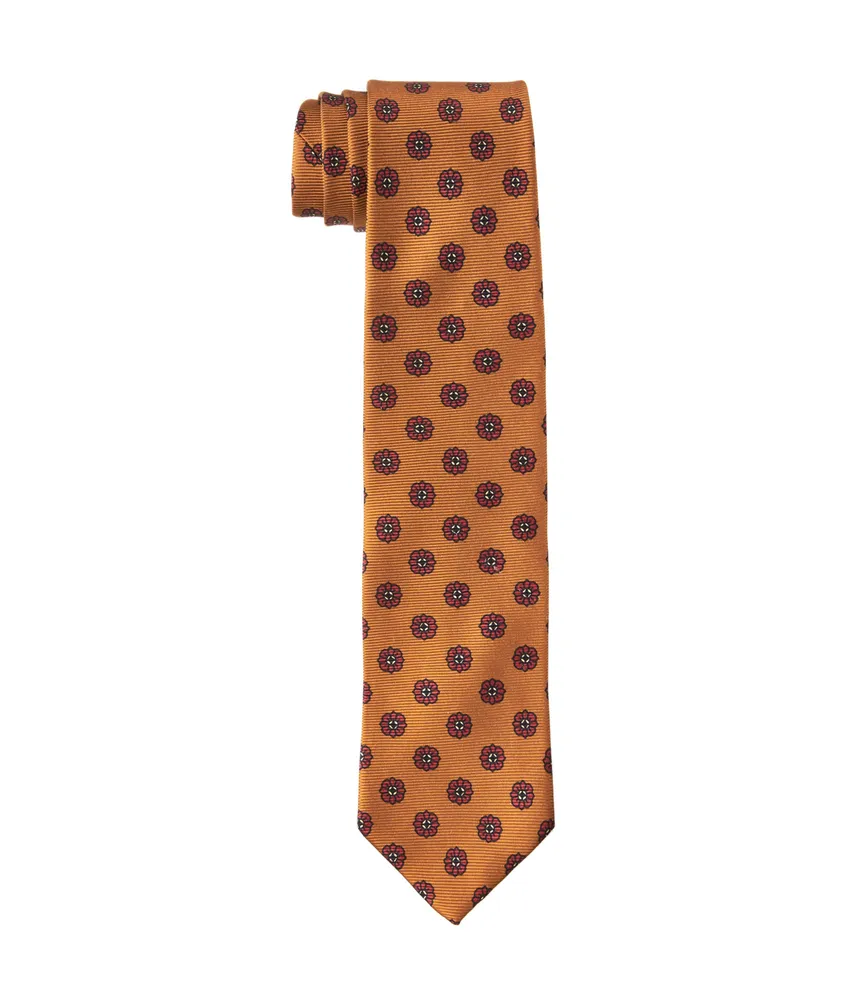 Drake's Silk Twill Madder Flower Motifs Printed Tie | Yorkdale Mall