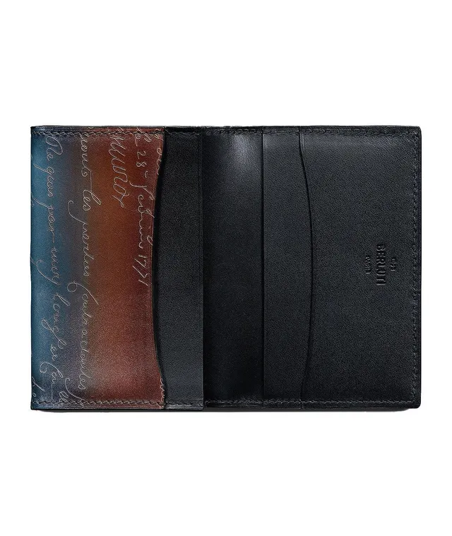 Berluti Imbuia Scritto Leather Card Holder | Square One