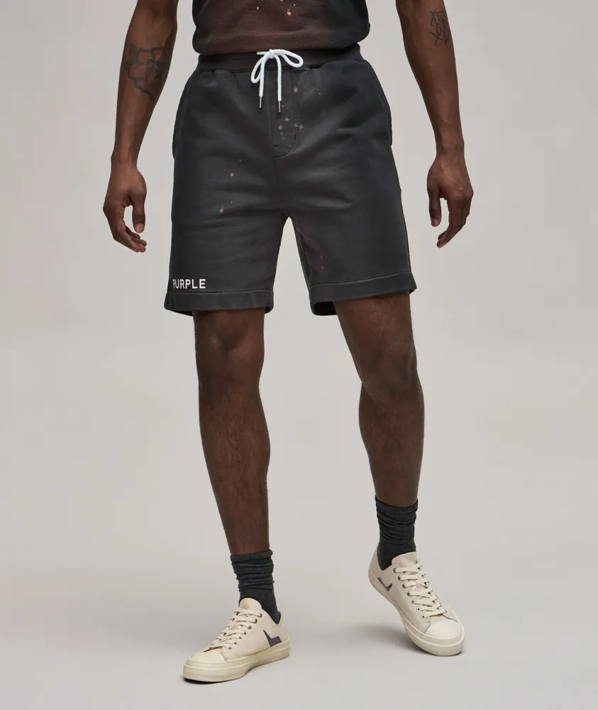 vaultroom FRENCH TERRY SHORTS / BLACK-