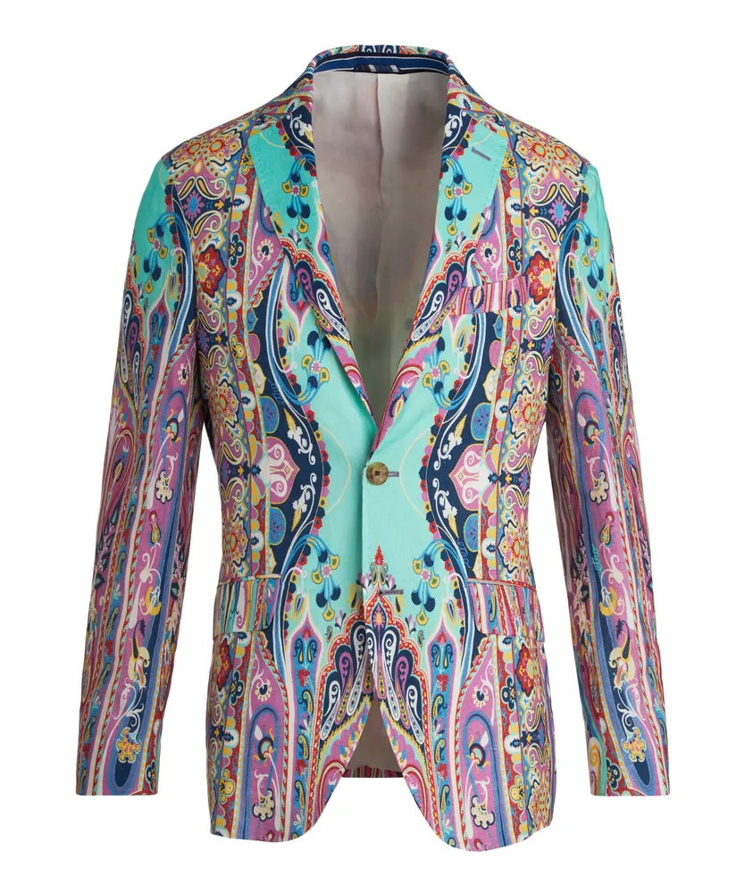 Etro Linen Paisley Unconstructed Sport Jacket | Square One