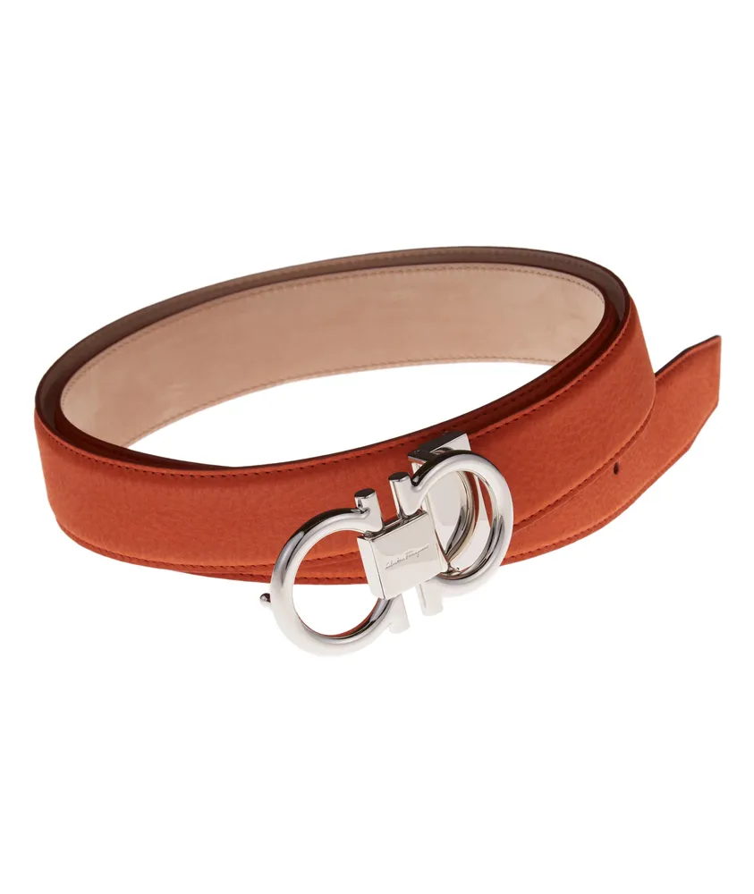 Ferragamo Suede Double Gancio Buckle Belt Yorkdale Mall