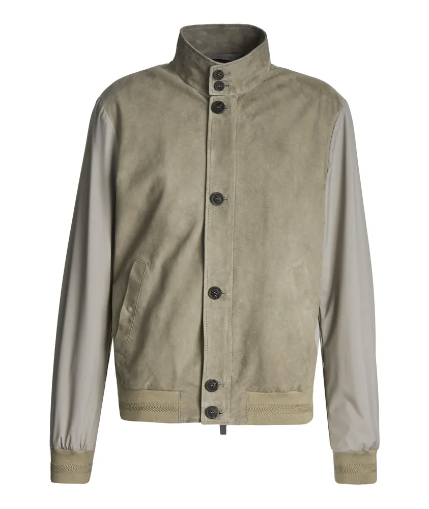 Canali hot sale suede jacket