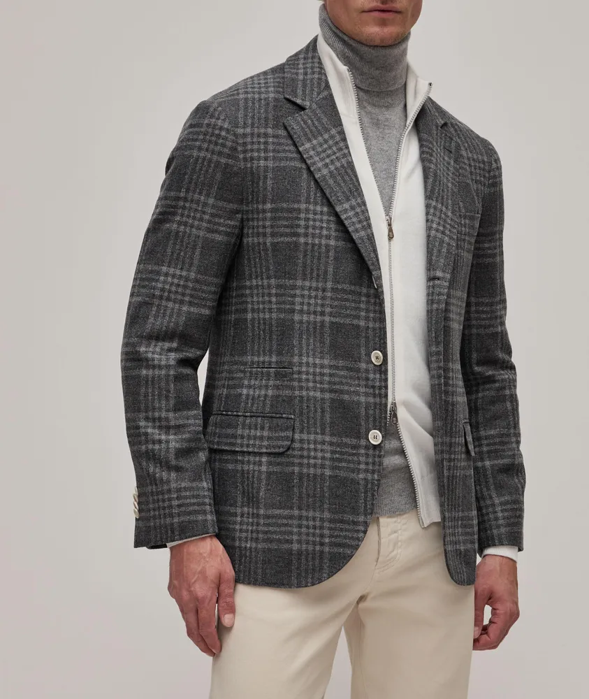 Plaid on sale sports jacket