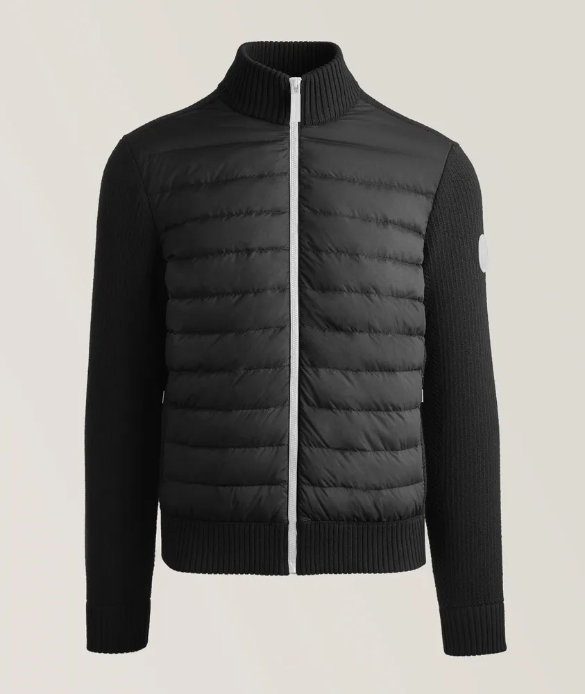 Canada Goose HyBridge Knit Contrast Trim Jacket | Yorkdale Mall