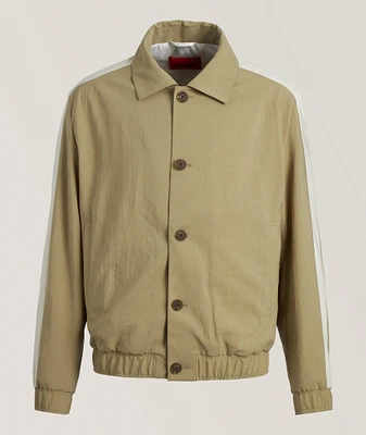 Zara CONTRAST TOPSTITCHING BOMBER JACKET | Square One