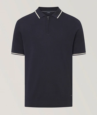 Zara QUARTER ZIP KNIT POLO | Yorkdale Mall