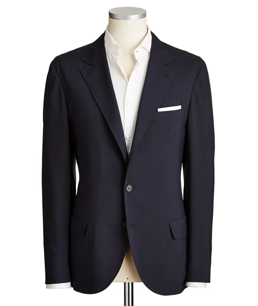 Brunello Cucinelli Virgin Wool-Silk Unstructured Sport Jacket