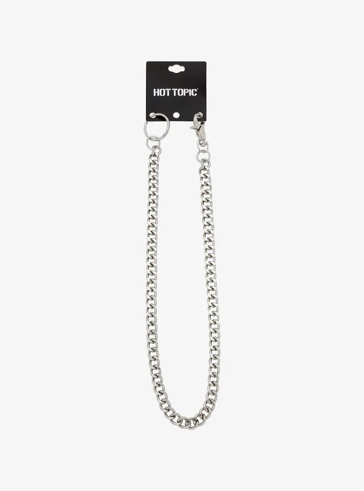 Hot Topic Silver 24 Inch Basic Wallet Chain | MainPlace Mall
