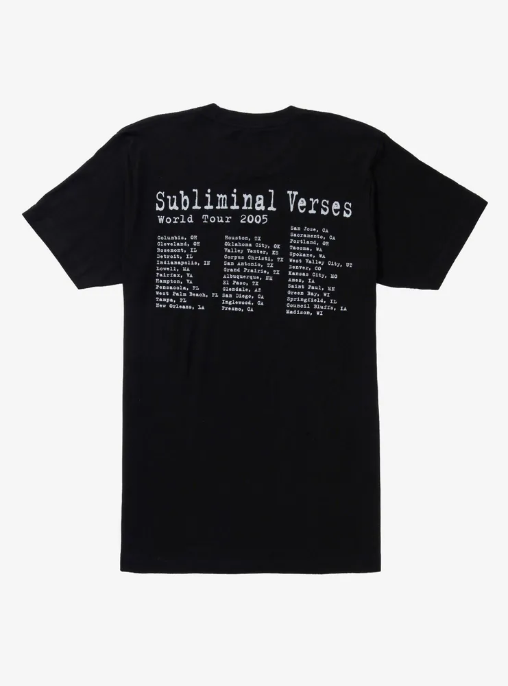 Hot Topic Slipknot Subliminal Verse World Tour T-Shirt | Arden Fair