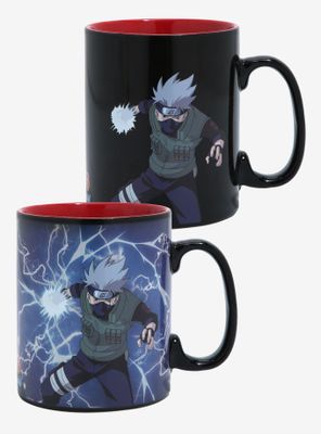 BoxLunch Naruto Shippuden Itachi & Kakashi Color Change Mug & Coaster ...