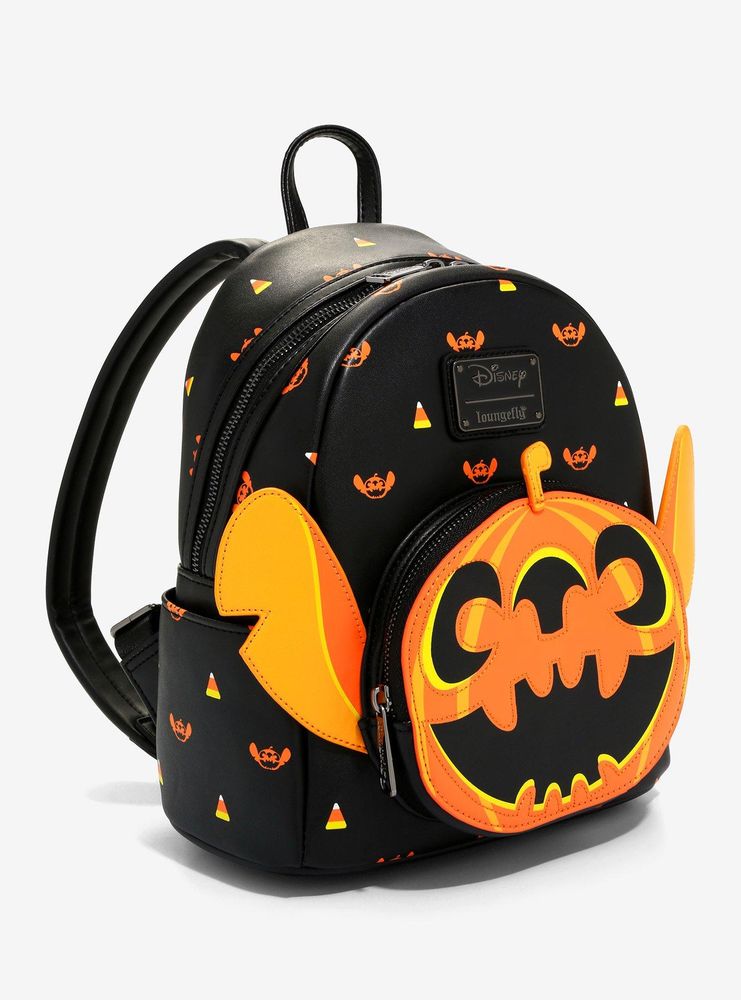 Boxlunch Loungefly Disney Lilo & Stitch Jack-o'-lantern Stitch Mini ...