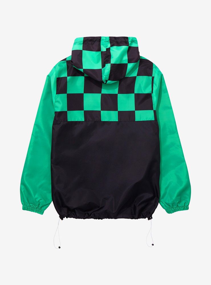 Boxlunch Demon Slayer Kimetsu no Yaiba Tanjiro Kamado Checkered Anorak