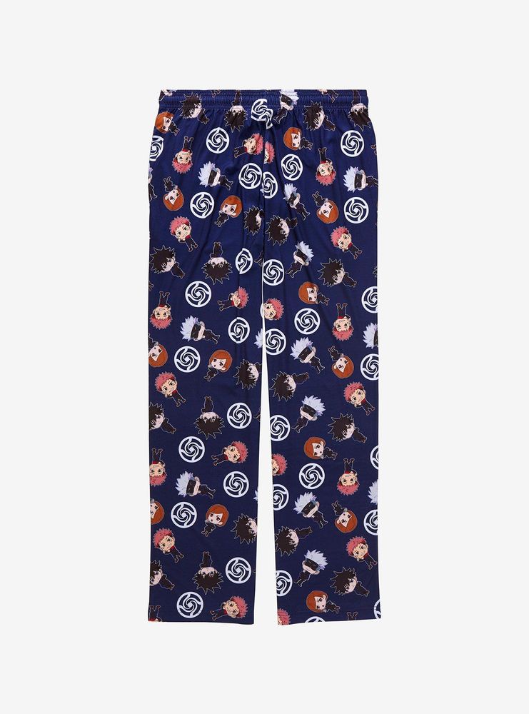 Boxlunch Jujutsu Kaisen Chibi Sorcerers Allover Print Sleep Pants ...