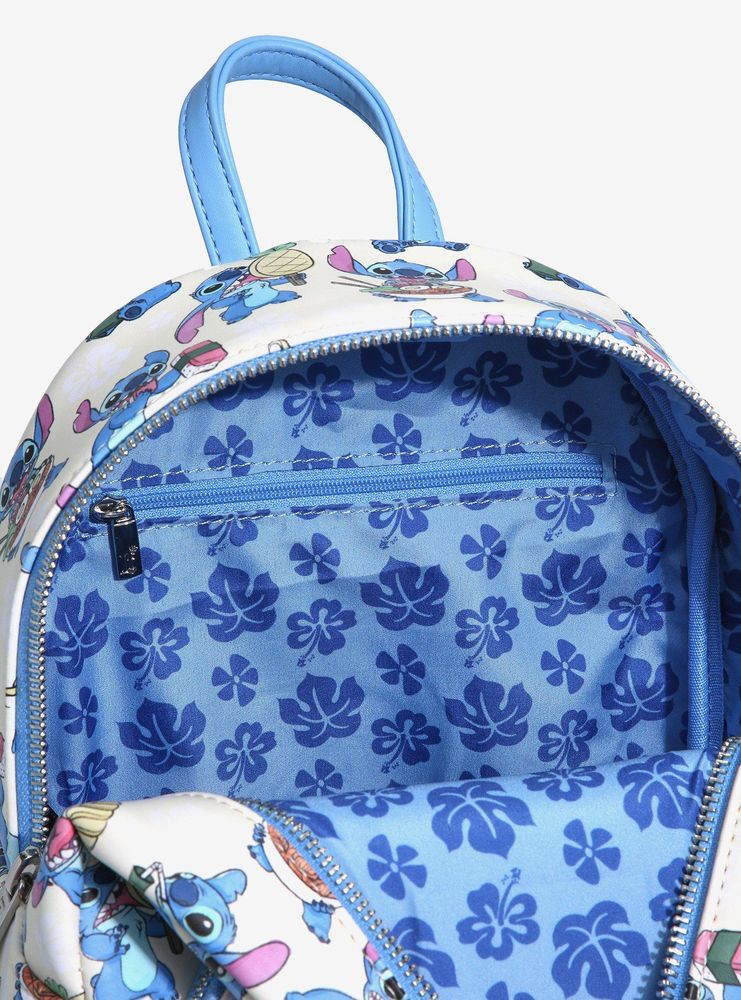 Boxlunch Loungefly Disney Lilo & Stitch Snacktime with Stitch Mini Backpack BoxLunch Exclusive