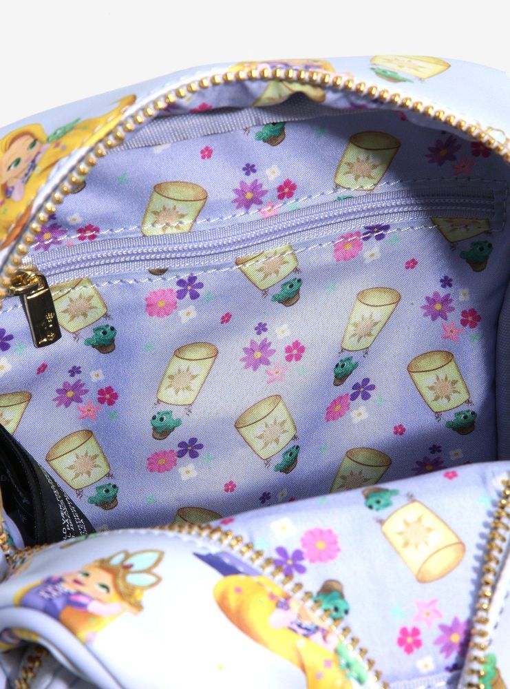 Loungefly Disney Tangled Rapunzel Tiara Crossbody Bag set selling B