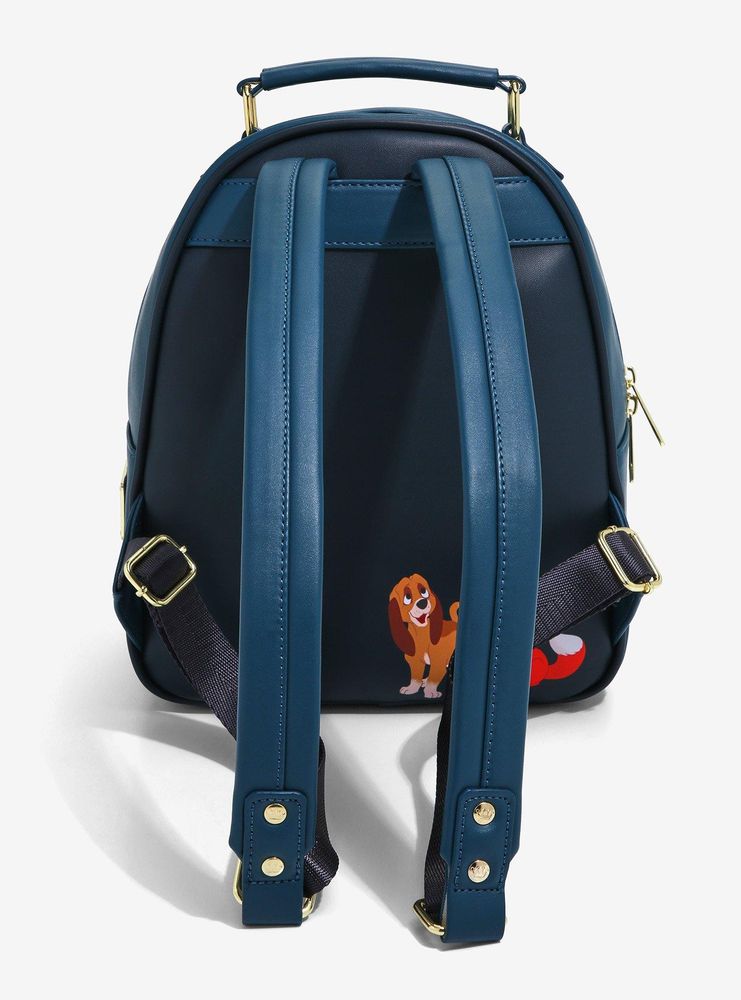 Boxlunch Loungefly Disney Fox and the Hound Splash Mini Backpack BoxLunch Exclusive Mall of