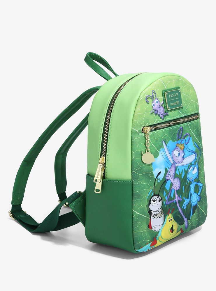 Boxlunch Loungefly Disney Pixar A Bug's Life Leaf Mini Backpack BoxLunch Exclusive Mall of