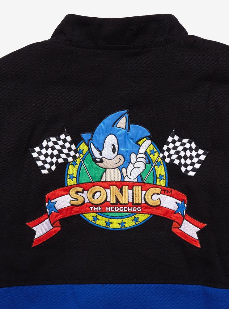 Boxlunch Sonic the Hedgehog Checkered Racing Jacket - BoxLunch ...