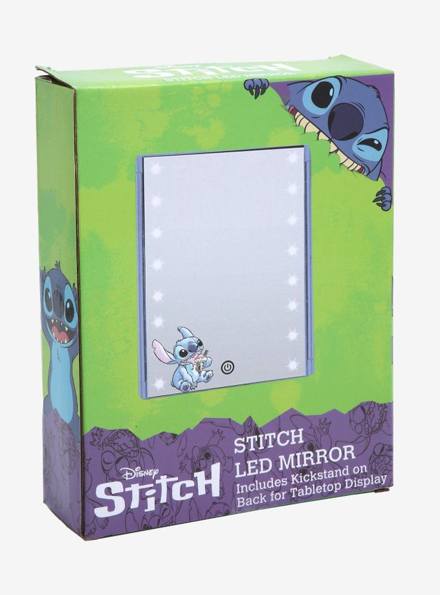 NWT Lilo and stitch light up mirror, blender sponges and tweezer set factory