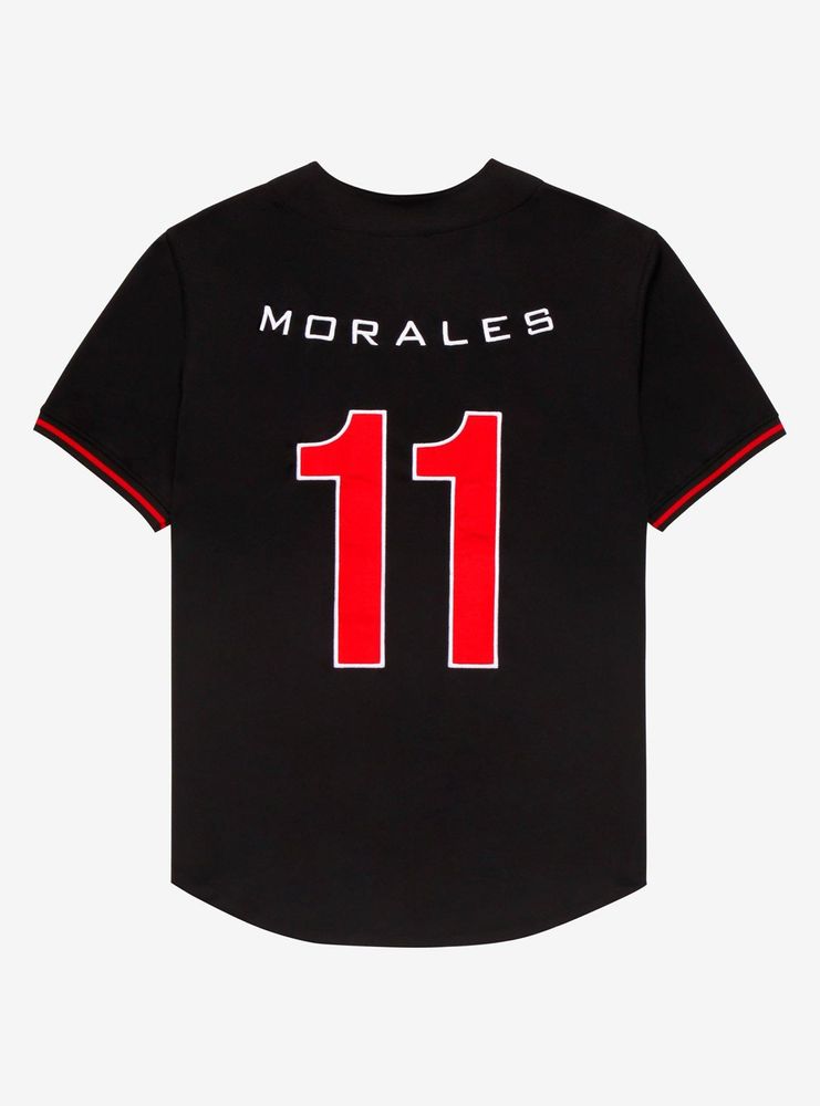 Boxlunch Marvel SpiderMan Miles Morales Baseball Jersey BoxLunch