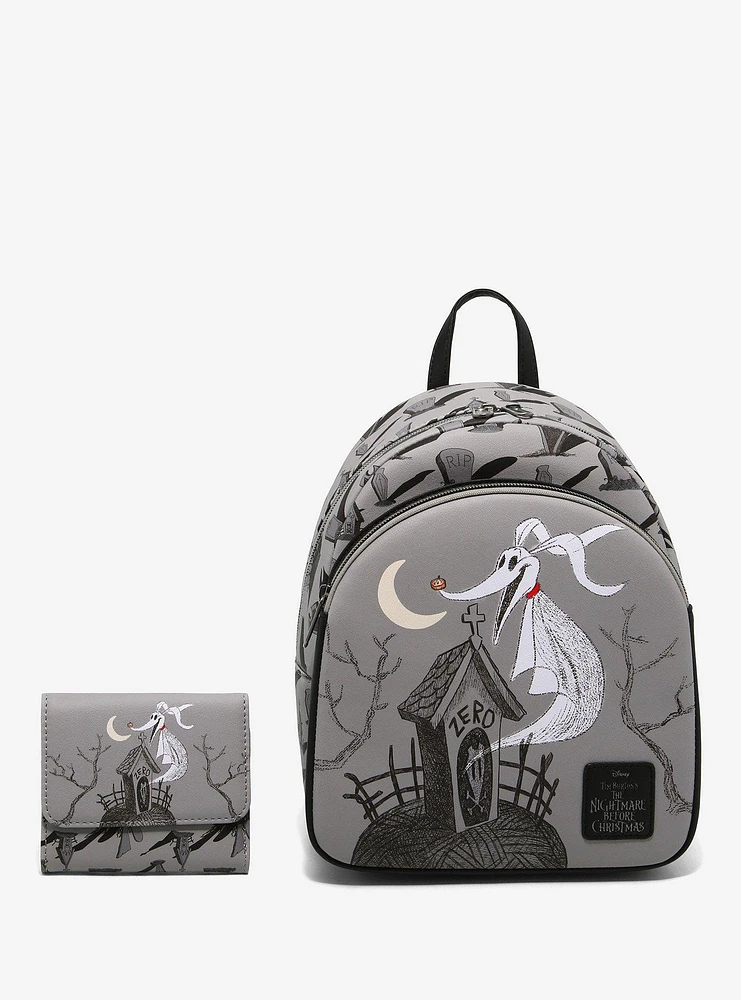 New top Loungefly The Nightmare Before Christmas Zero Graveyard Mini Backpack