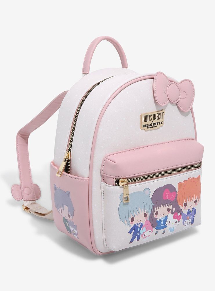 Boxlunch Fruits Basket x Hello Kitty and Friends Chibi Characters Mini Backpack BoxLunch