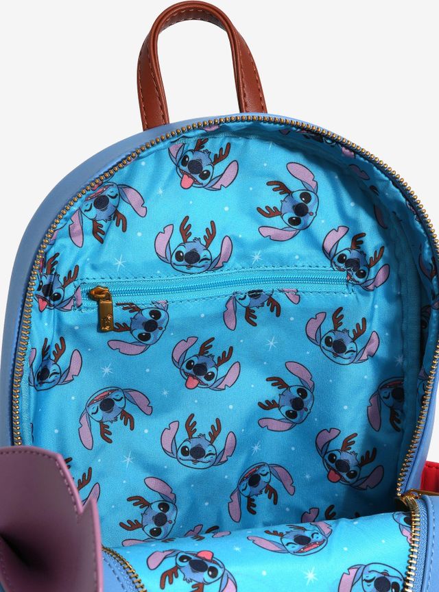 Loungefly Disney Lilo offers & Stitch Reindeer Stitch Mini Backpack New