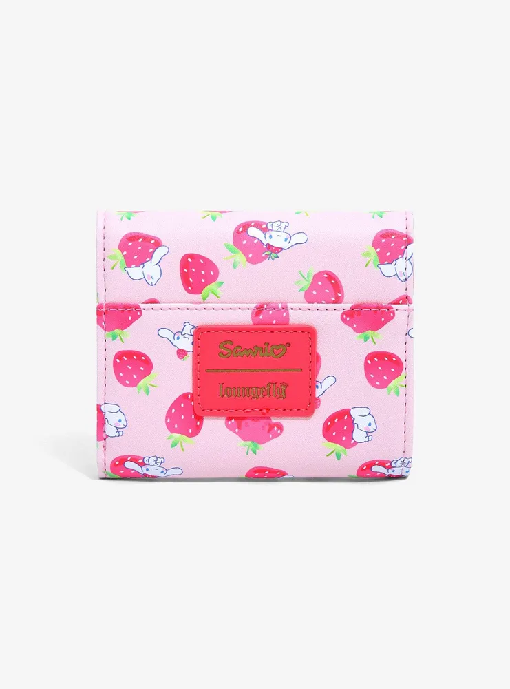 Hot Topic Loungefly Cinnamoroll Strawberries Mini Flap Wallet | Mall of ...