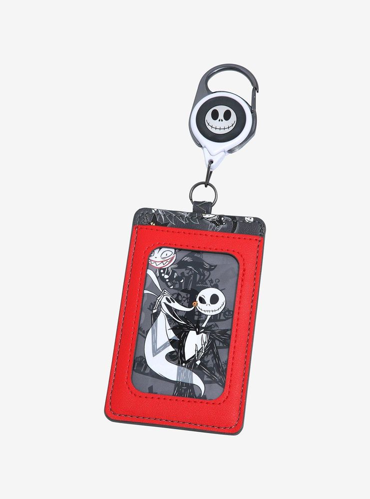 Boxlunch Loungefly The Nightmare Before Christmas Jack Skellington & Zero Retractable Lanyard