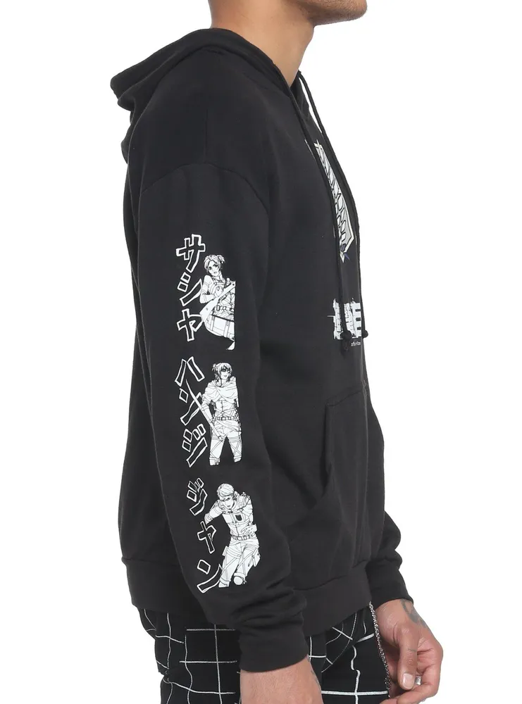 Attack on titan hoodie hot clearance topic