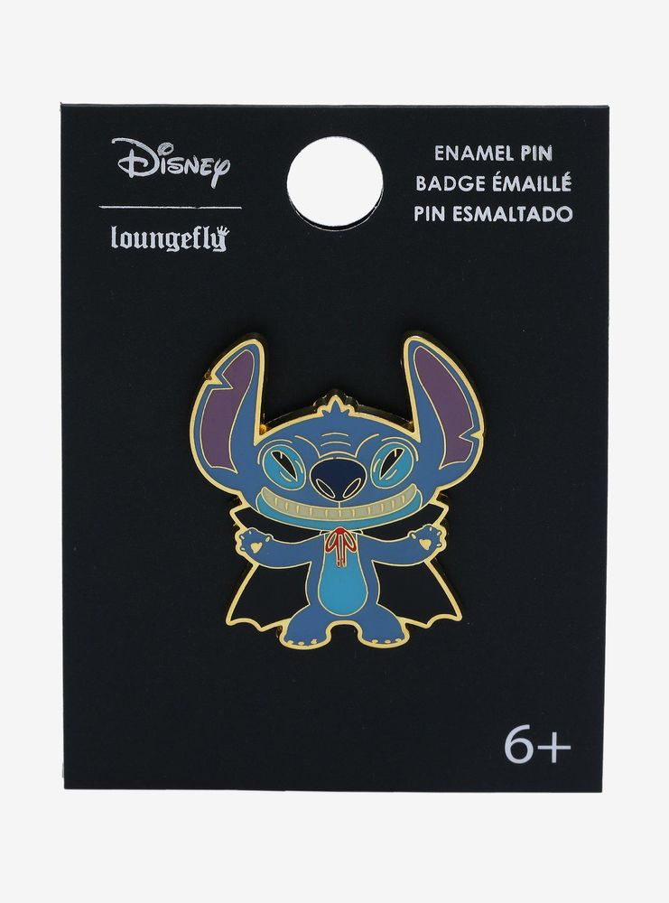 Boxlunch Loungefly Disney Lilo & Stitch Vampire Stitch Enamel Pin ...