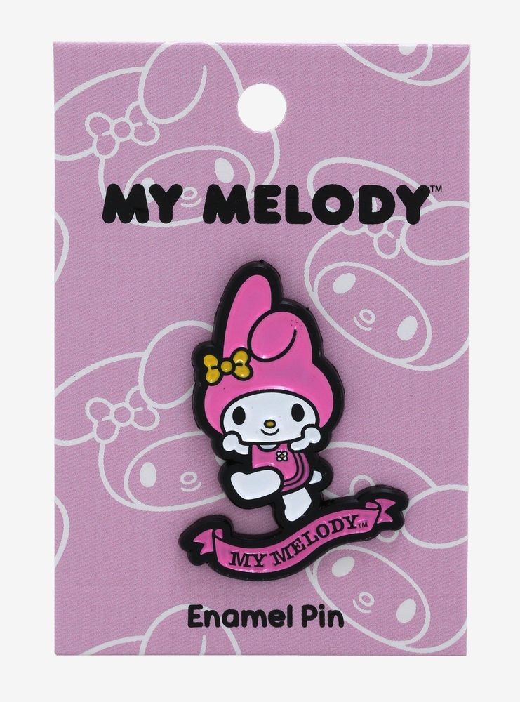 Boxlunch Sanrio My Melody Name Banner Enamel Pin - BoxLunch Exclusive ...