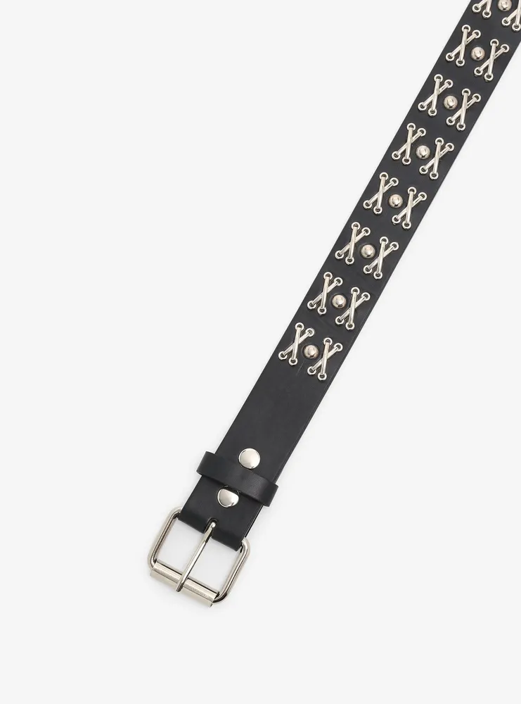 Hot Topic Black Crossbones Stud Belt at CoolSprings Galleria