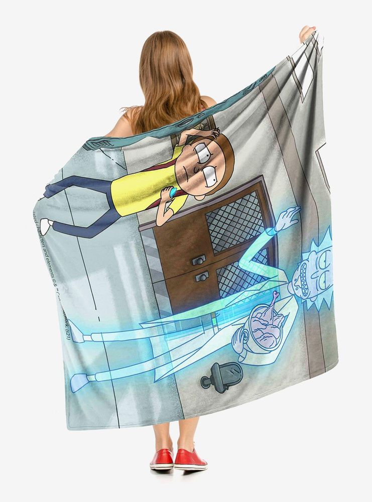 Boxlunch Rick And Morty Hologram Chicken Throw Blanket | Mall of America®