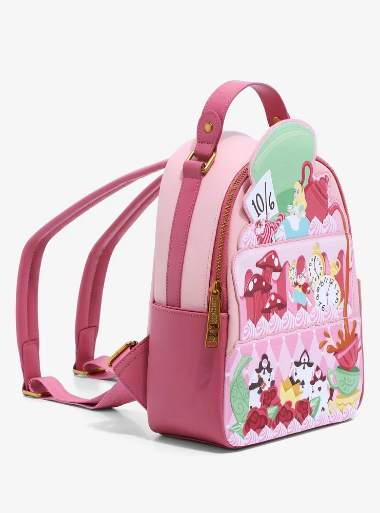 Loungefly Alice popular in Wonderland Tea Cake Mini Backpack