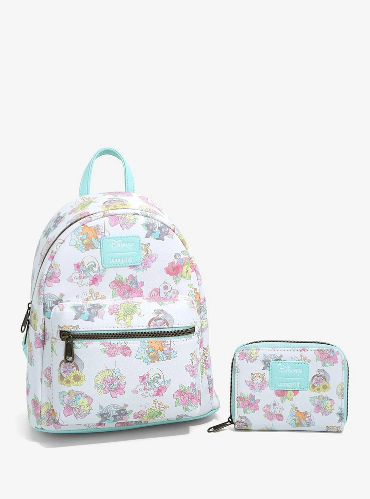 Loungefly Disney Exclusive Robin Hood Characters Floral Mini on sale Backpack & Card