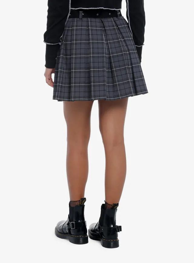 Green plaid outlet skirt hot topic