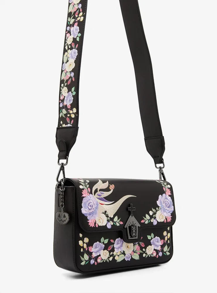 Boxlunch Loungefly Disney The Nightmare Before Christmas Floral Zero Crossbody Bag BoxLunch