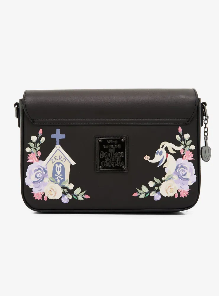 Boxlunch Loungefly Disney The Nightmare Before Christmas Floral Zero Crossbody Bag BoxLunch