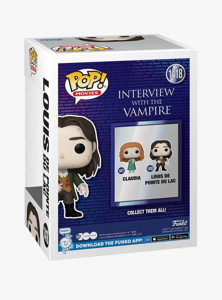 Boxlunch Funko Pop Movies Interview With The Vampire Louis De Pointe Du Lac Vinyl Figure Mall