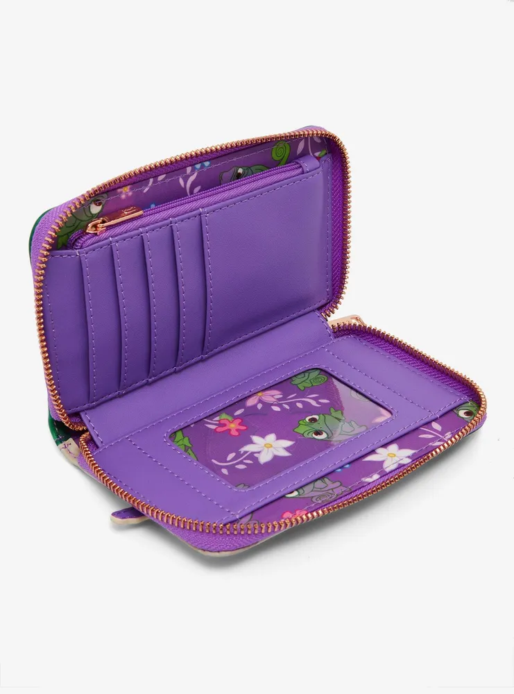 Boxlunch Loungefly Disney Tangled Swinging Small Zip Wallet Mall of