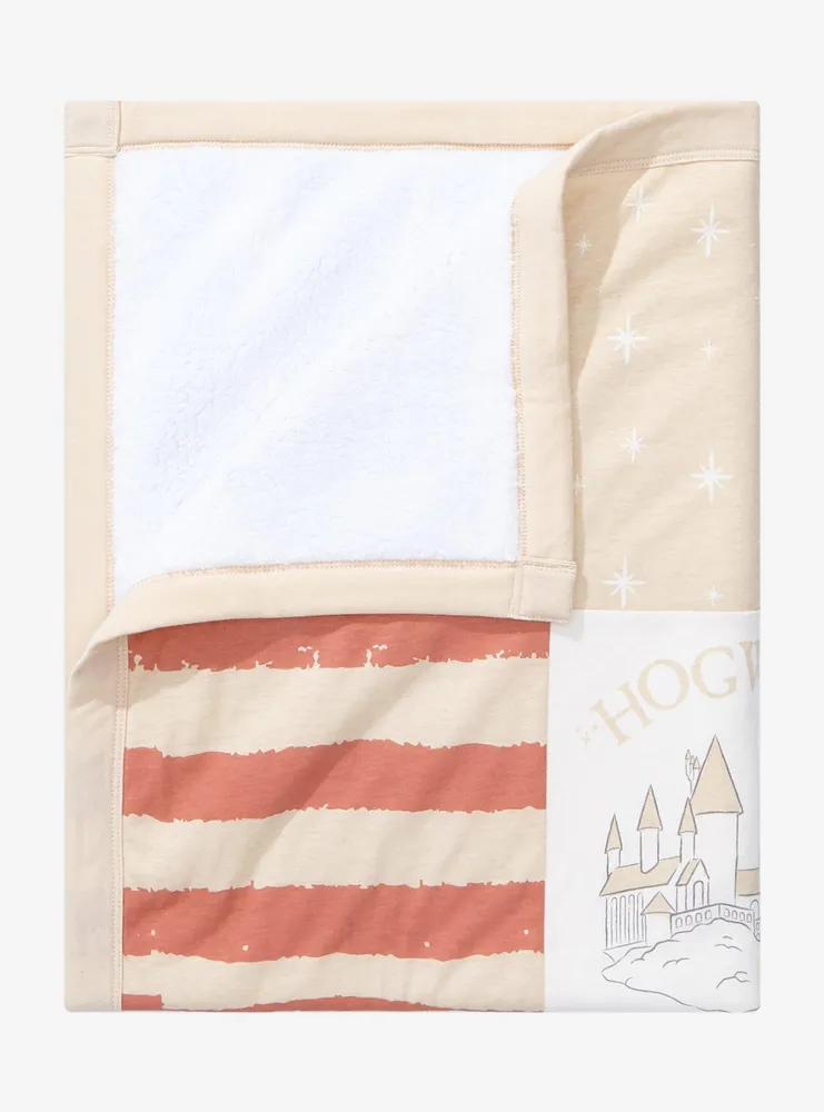Boxlunch Harry Potter Hogwarts Icons Baby Blanket BoxLunch Exclusive