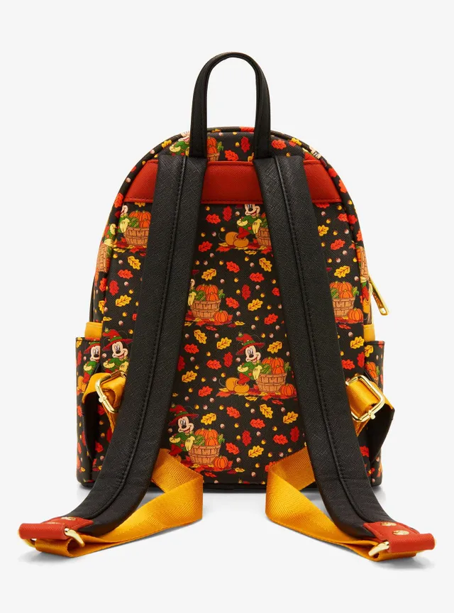 Disney Mickey offers & Friends Fall Leaves Loungefly Mini Backpack & Cardholder