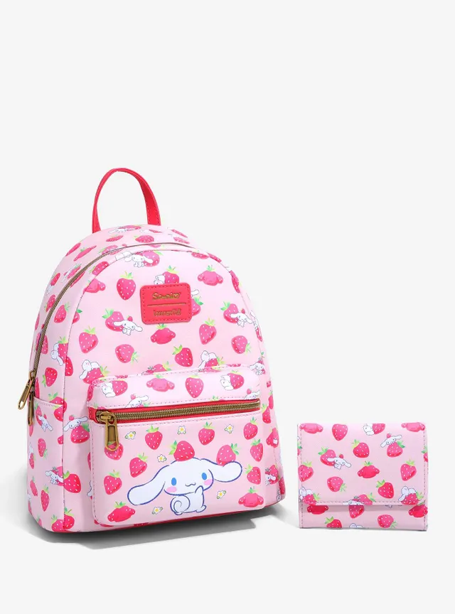 Hello Kitty top Loungefly Strawberry Backpack and Accessories Set